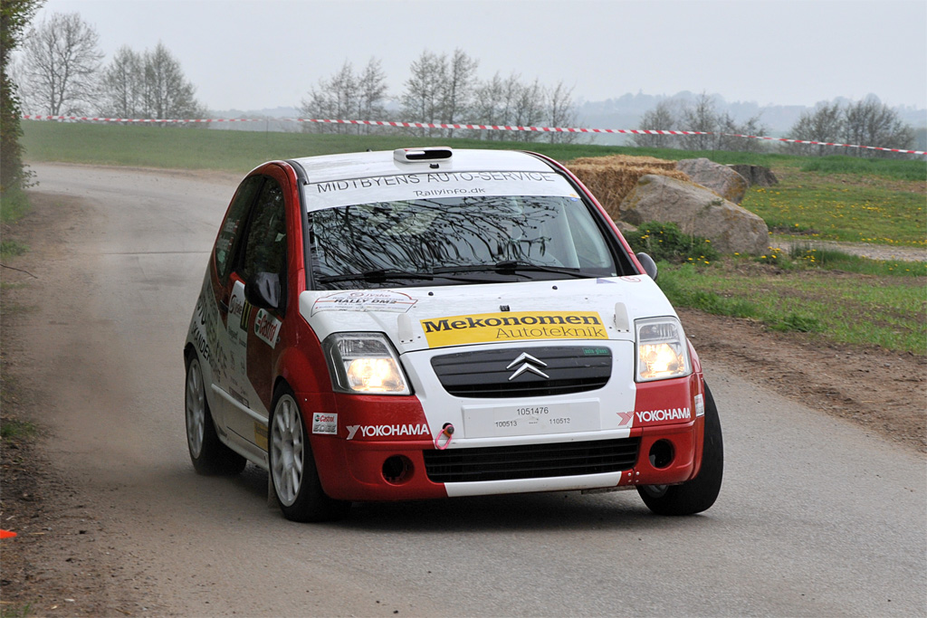 Frank Nielsen og Per Brodersen indtager førstepladsen i DM-tabellen inden Ecoteck Rally Himmerland
(Foto: Morten Alstrup)